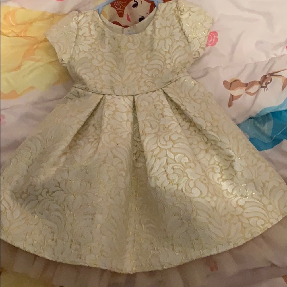 Gorgeous Gold Holiday Dress! 2T